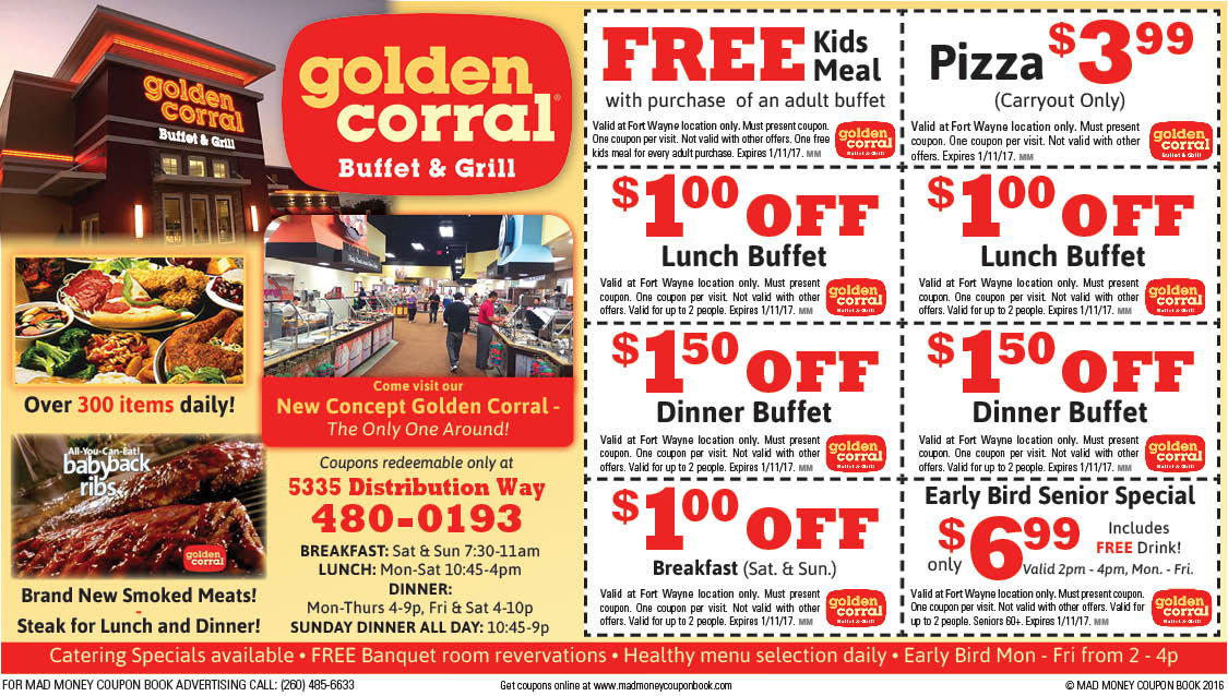 Printable Golden Corral Coupons 2025 Tracy Harriett